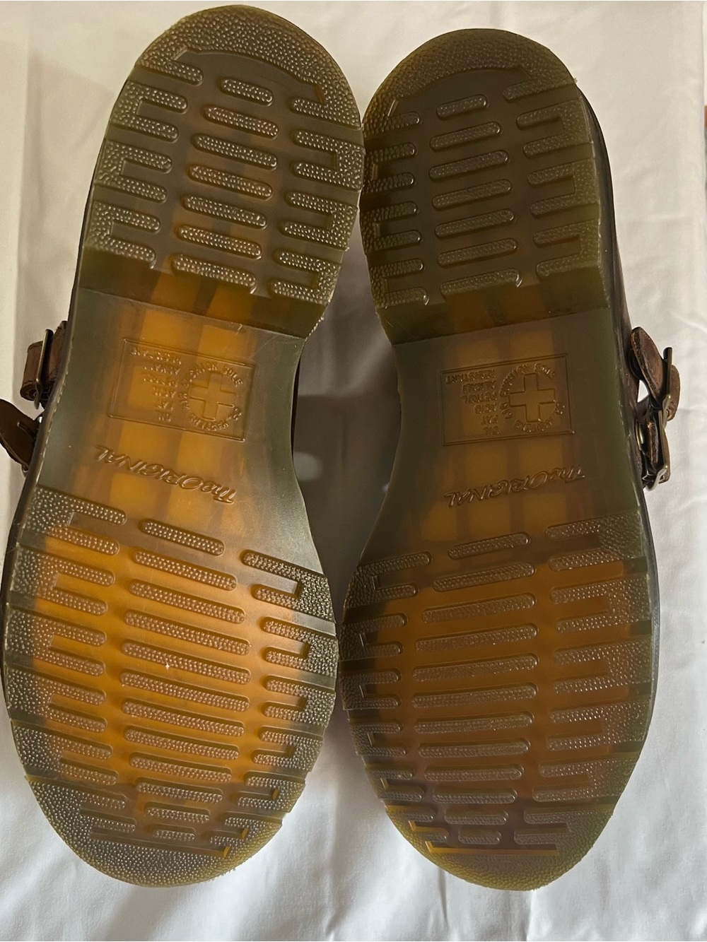 Dr. Martens Brown Double-Strap Leather Mary Jane Shoes - Picture 6 of 6